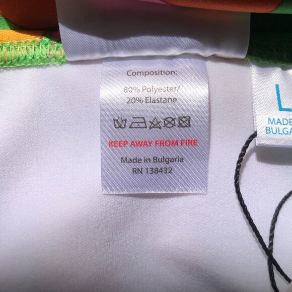 ModCloth x Marisol Muro NIP Green Petals Cats Sara High-Waisted Bikini Bottom LG - Picture 10 of 14